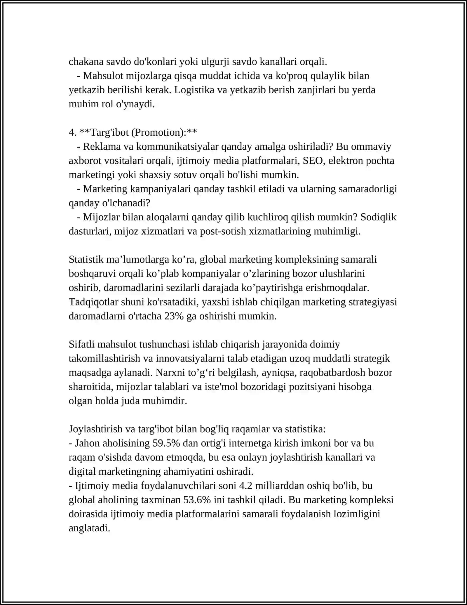 MARKETING KOMPLEKSI 4
