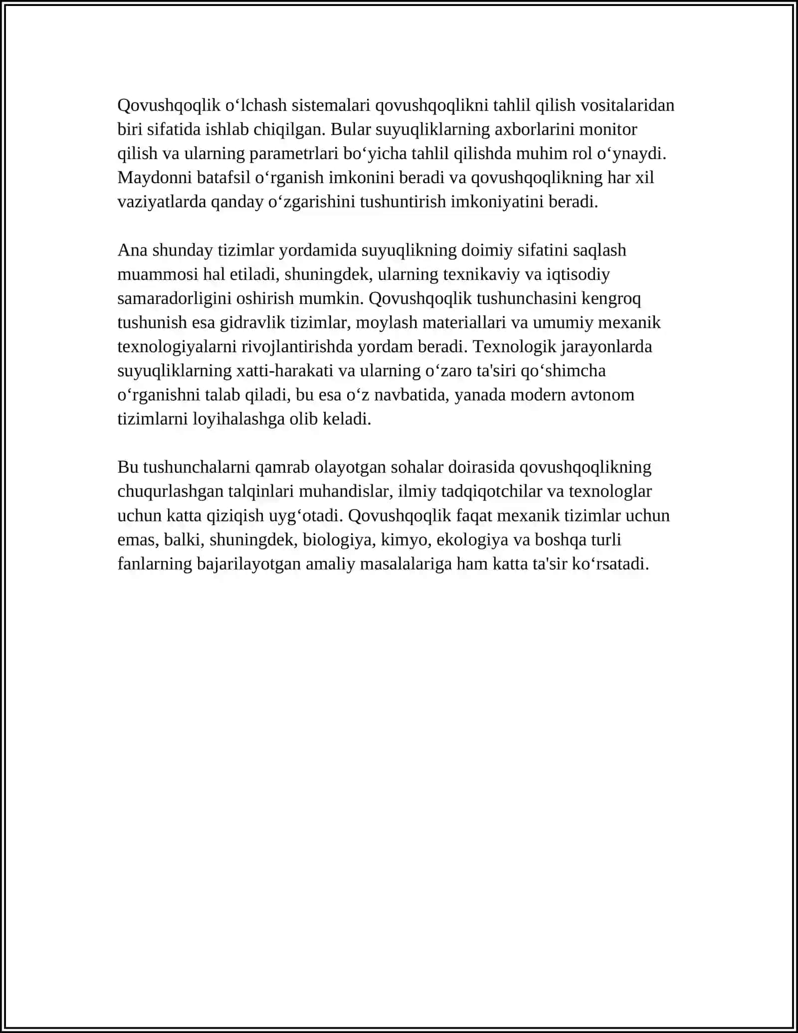 QOVUSHQOQLIK O‘LCHASH TIZIMLARI 4