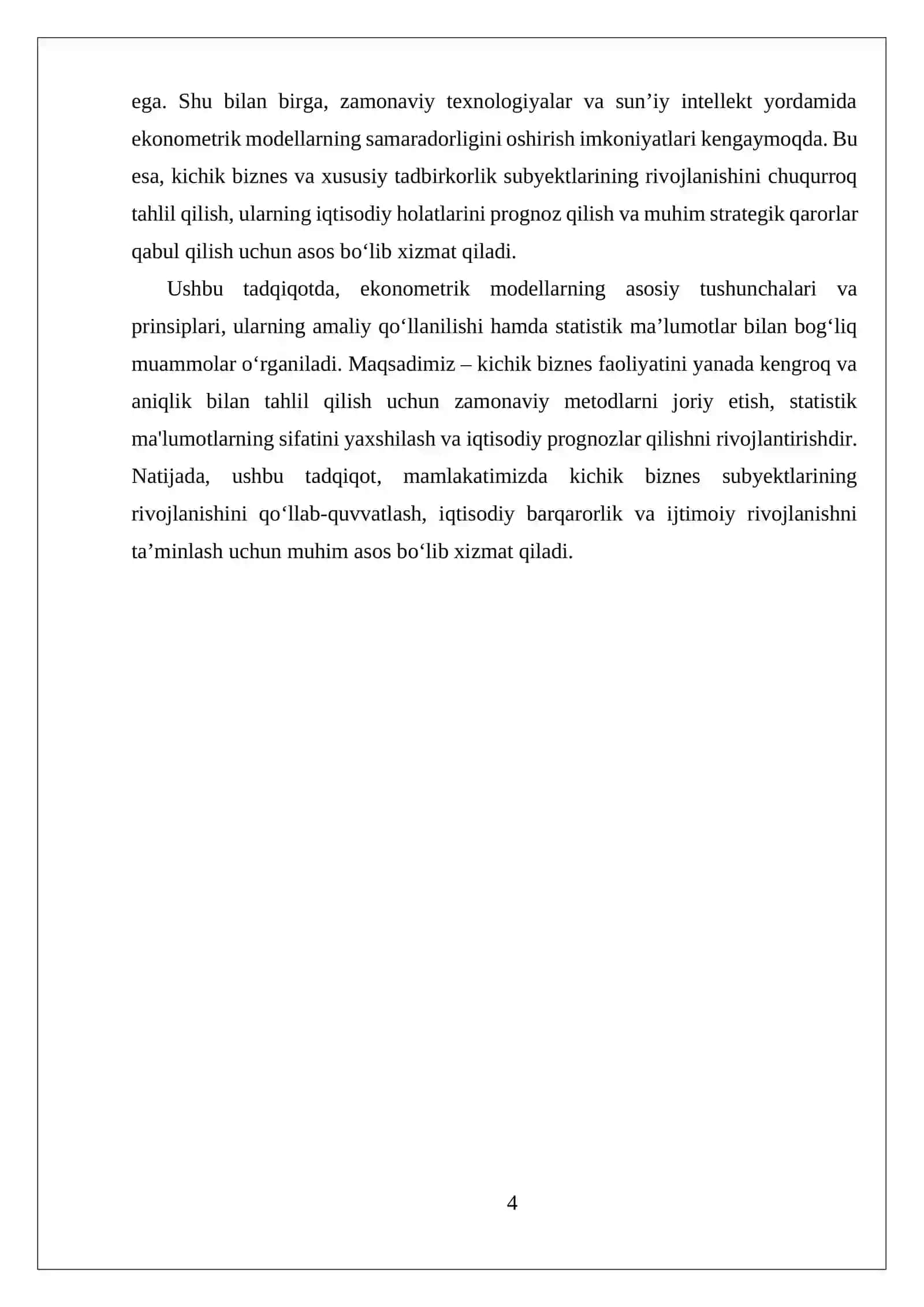 Ekonometrika 4