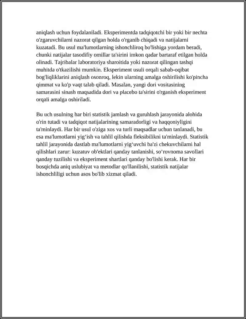 STATISTIK JAMLASH VA GURUHLASH 4
