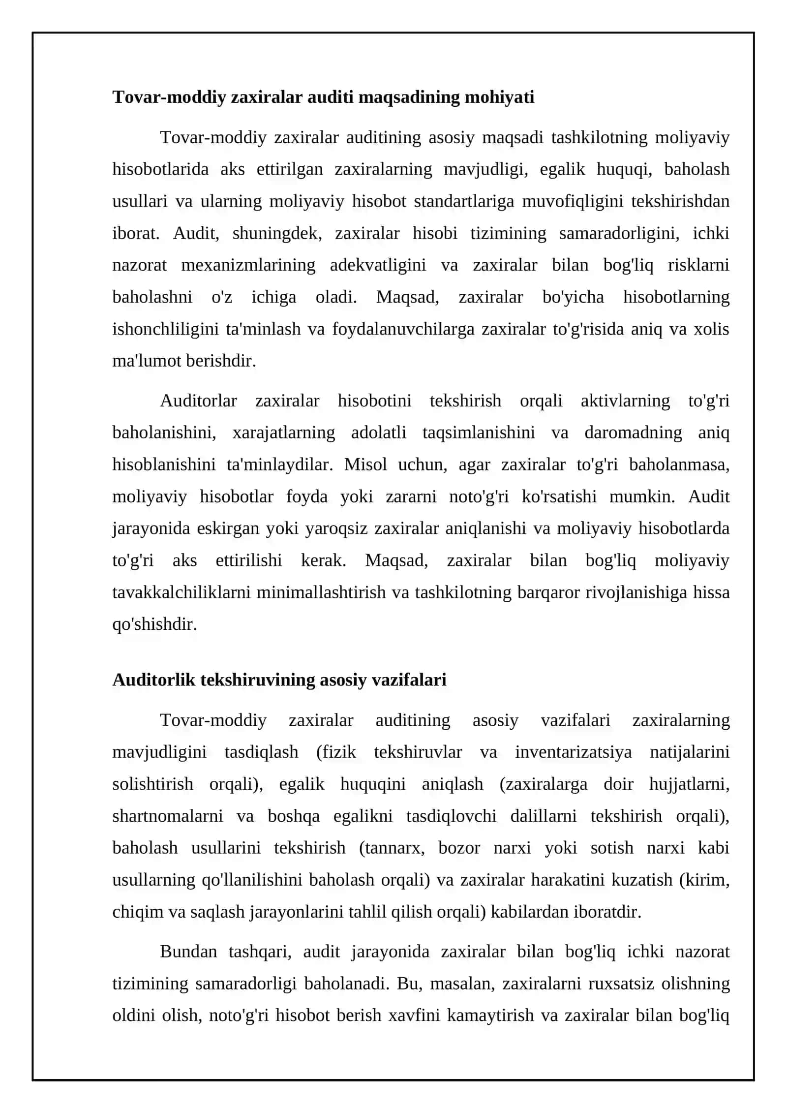 Tovar-moddiy zaxiralar auditi 4