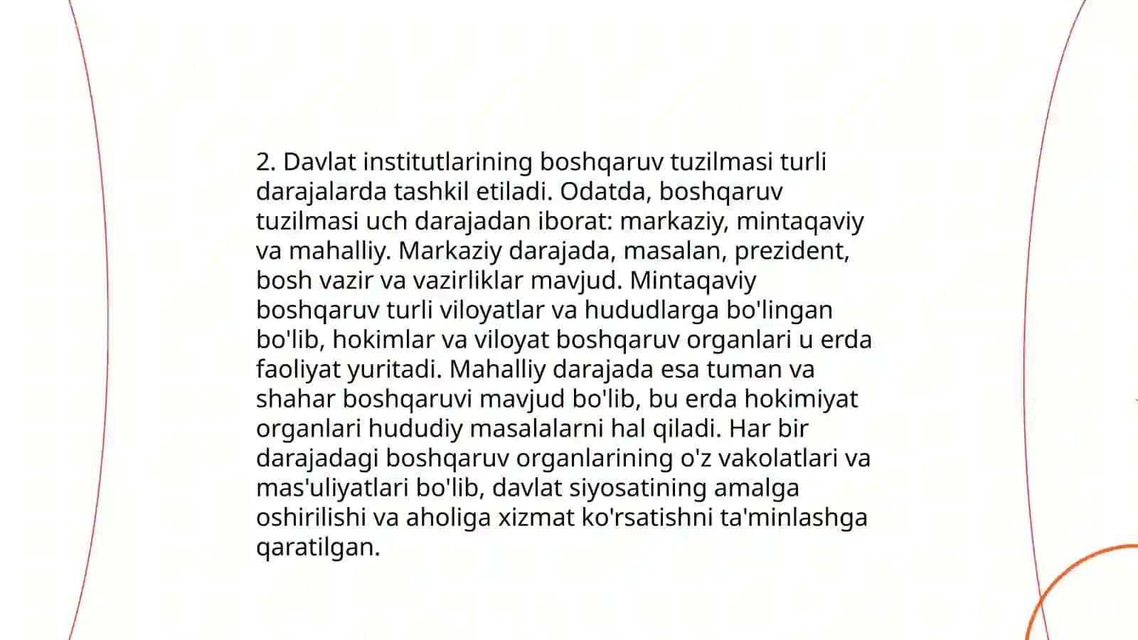 Davlat Institutsional tashkilot sifatida 4