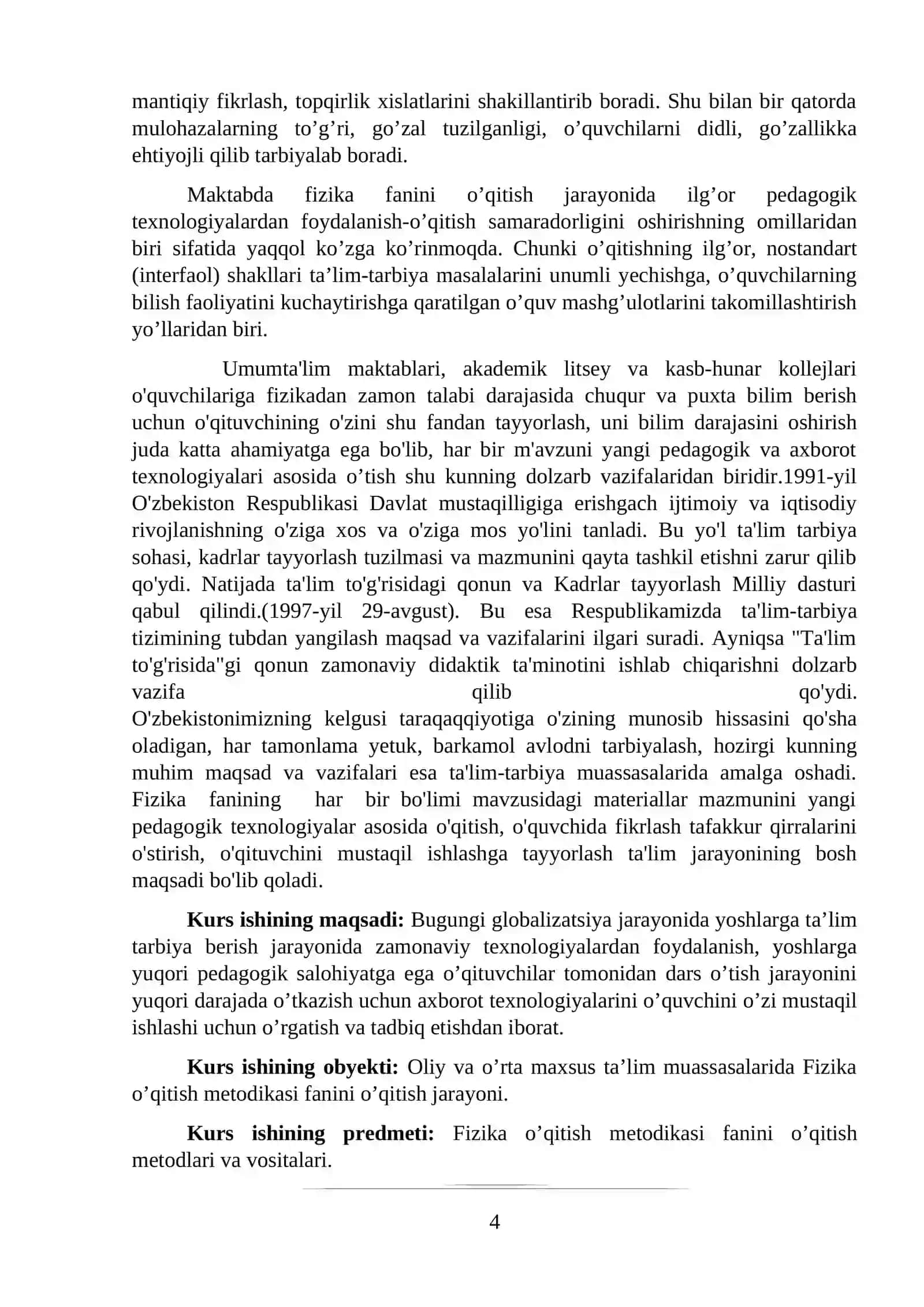 O’quvchilarning fizikadan mustaqil uy ishlarni tashkillash 4