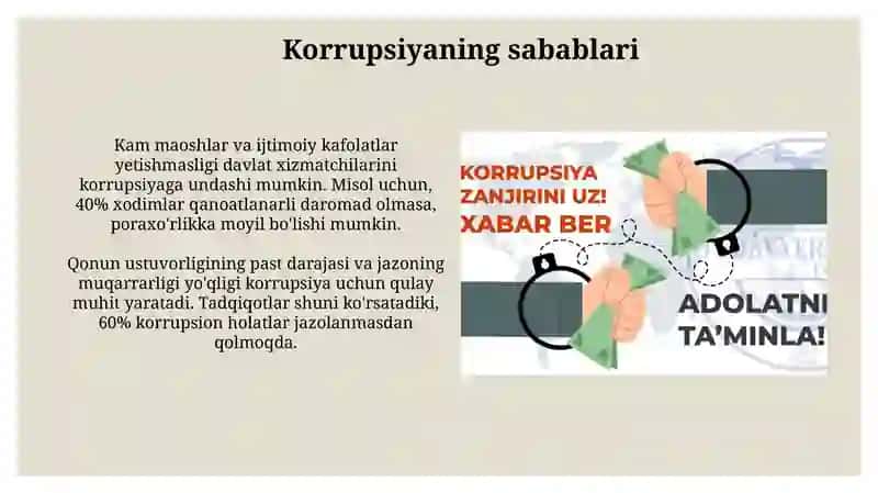 Korrupsiya tushunchasi va uning oqibatlari 4
