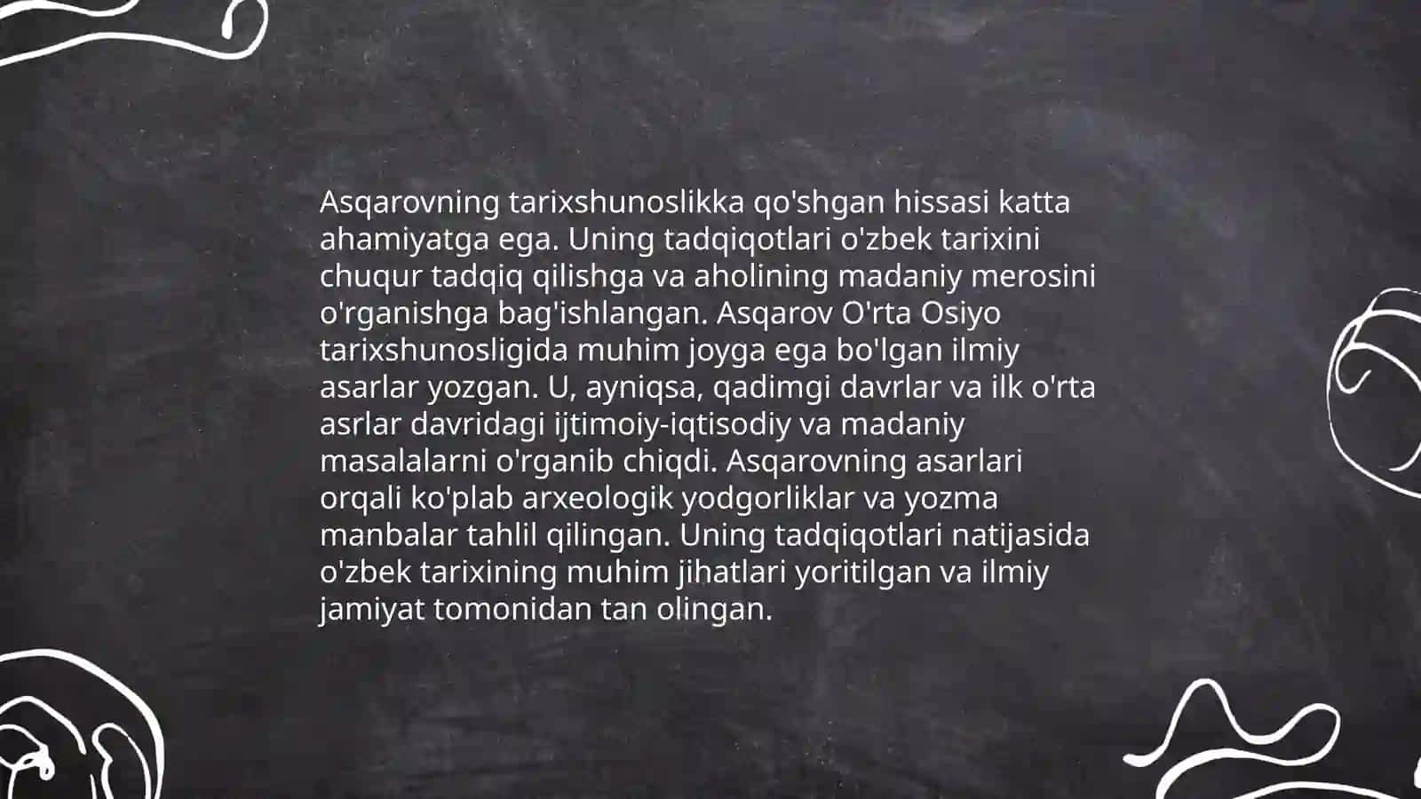 Ahmadali Asqarovning Ilmiy Ishlari 4
