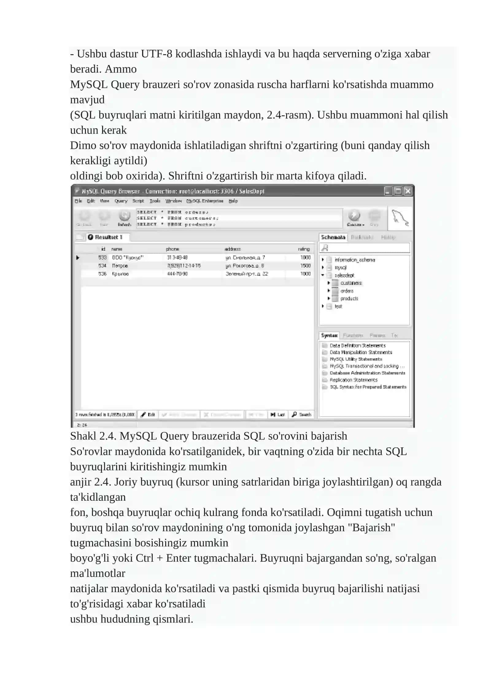 SQL bilan ma'lumotlar bazasini boshqarish 4