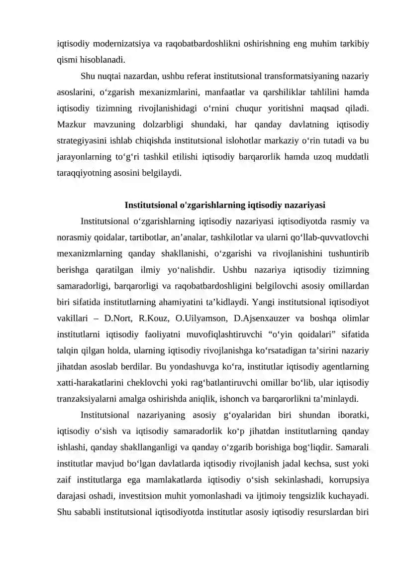 Institutsional transformatsiya va o'zgarish mexanizmlari 4