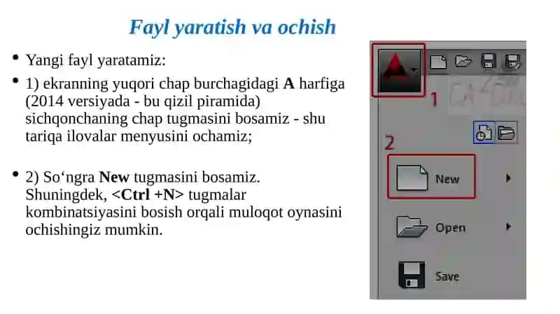 AutoCAD Dasturining Ishgatushirish 4