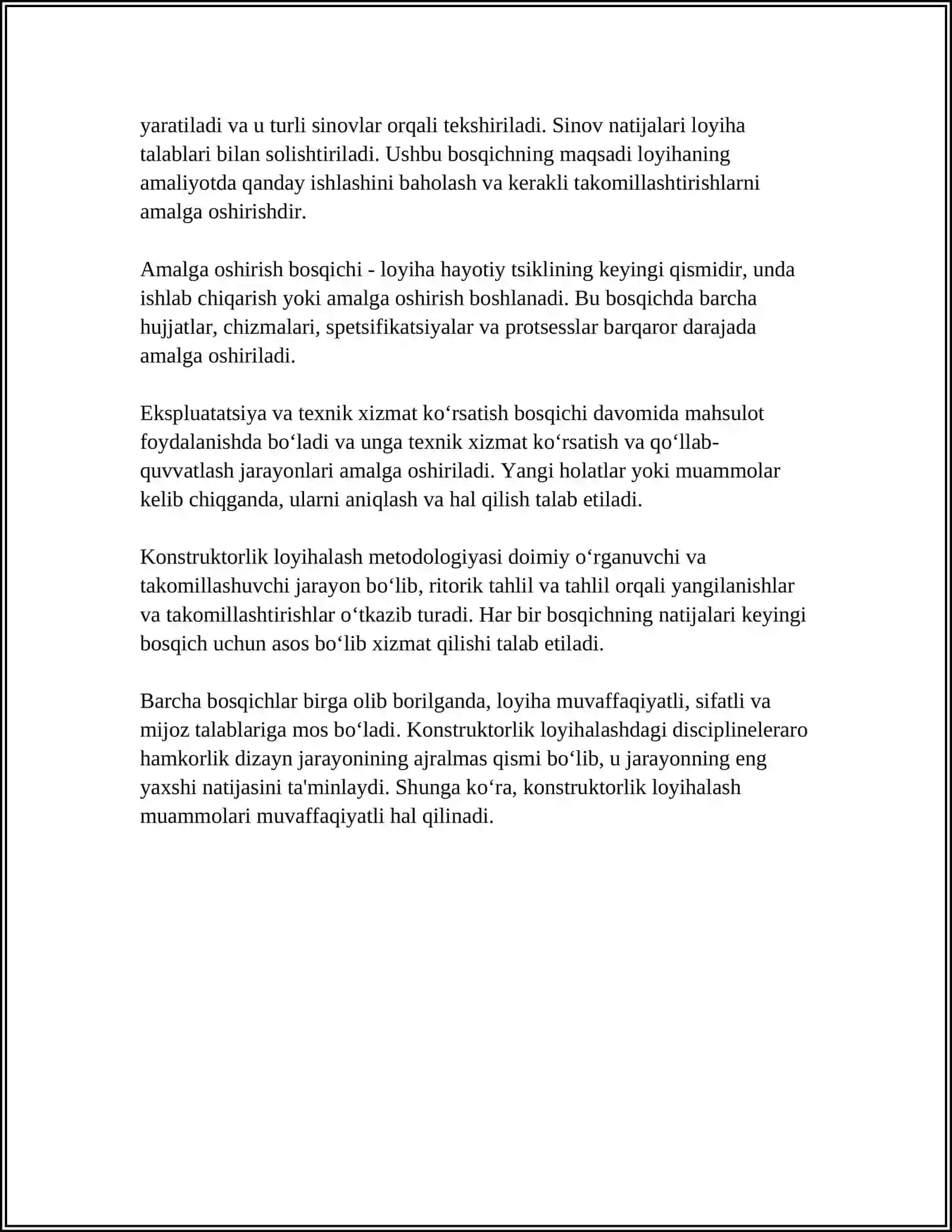 KONSTRUKTORLIK LOYIHALASH MASALALARI 4