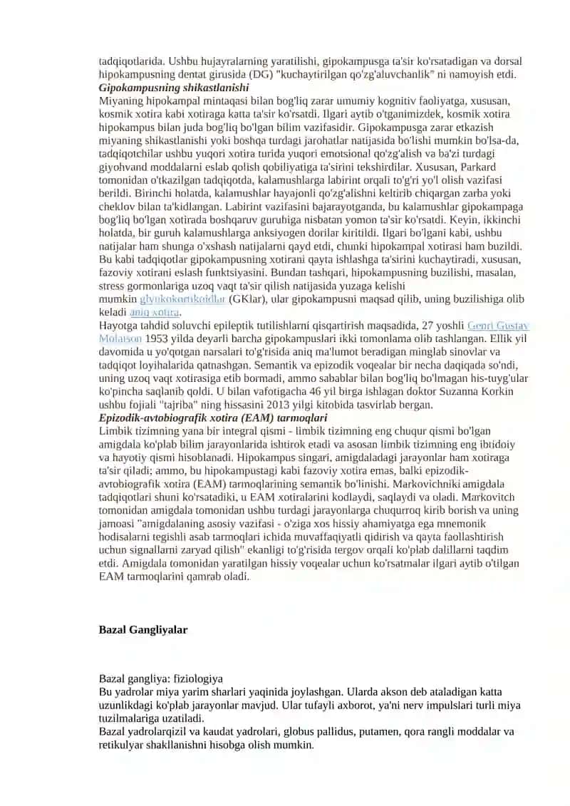 Limbik tizimi va bazal gangliyalar 4