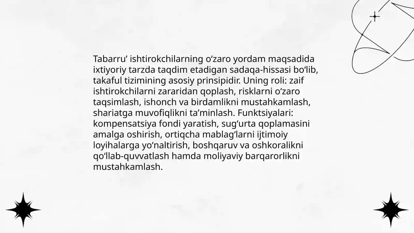 Islom sugʻurtasi atamalari va ularning guruhlanishi 4