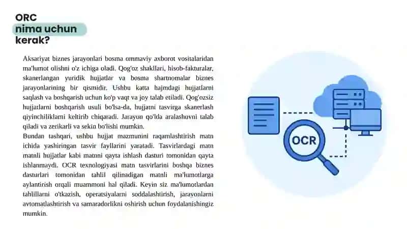 OPTIK BELGILARNI TANIB OLISH (OCR) 4