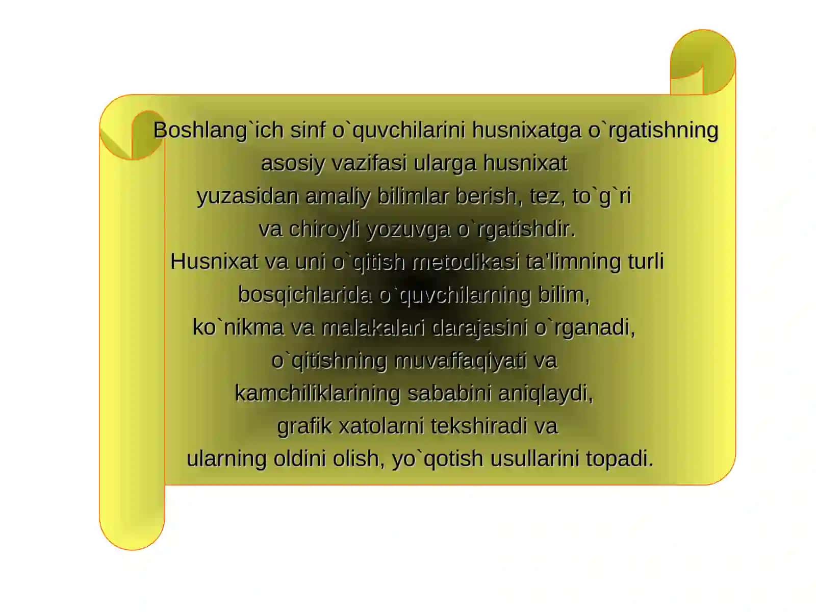 Husnixatga o`rgatish metodikasi 4