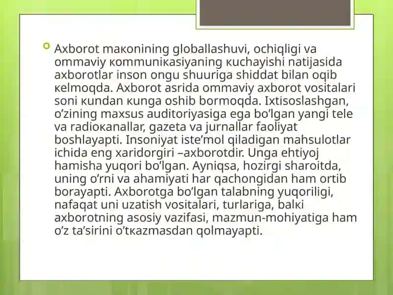 Mediasavodxonlik va axborot madaniyat tushunchasi evolyutsiyasi va dialektikasi 4