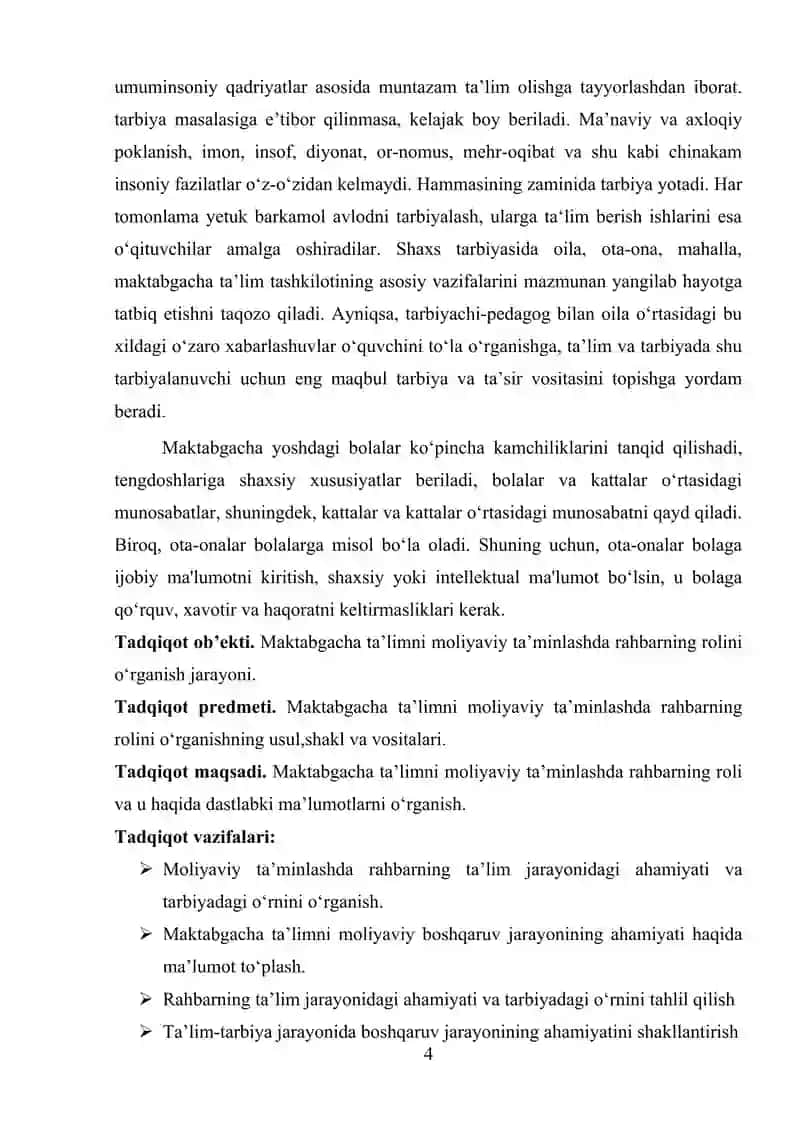 MAKTABGACHA TA’LIM TARBIYANI TASHKIL ETISH TEXNOLOGIYASI 4