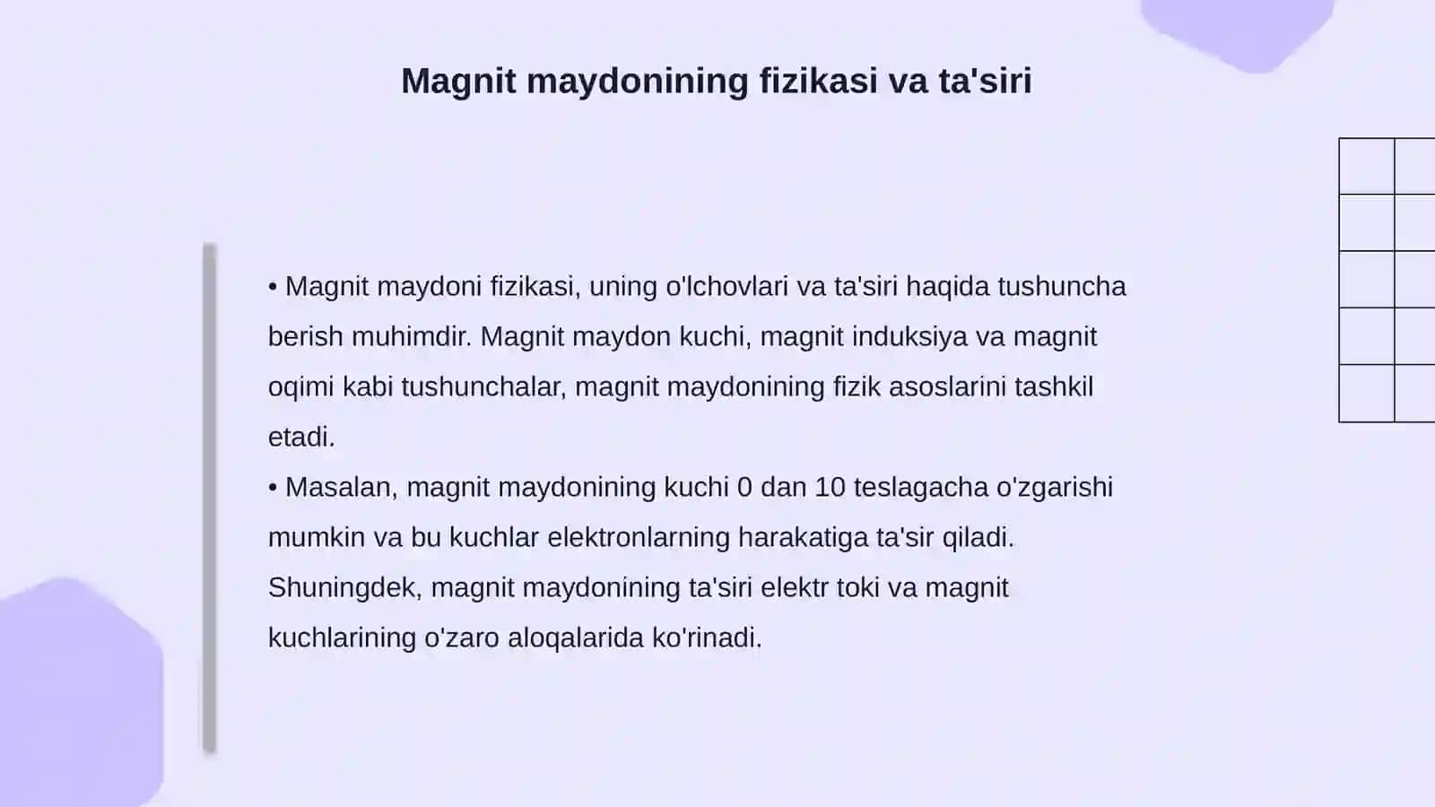 Magnit hodisalari va uni õqitish metodikasi 4