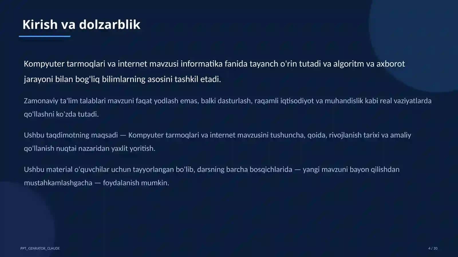 Kompyuter tarmoqlari va internet (9-sinf) 4