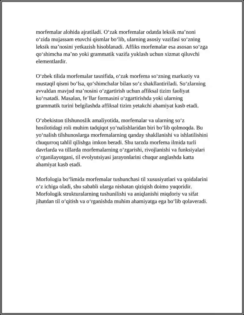 MORFEMA. MORFEMANING TURLAR 4