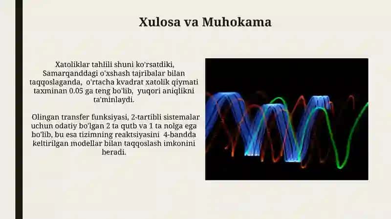 Transfer Funktsiyasini Modellashtirish 4