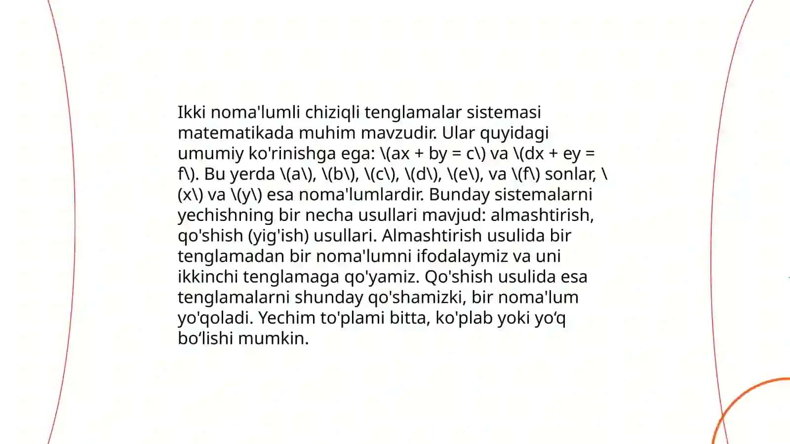 Chiziqli tenglamalar sistemasi 4