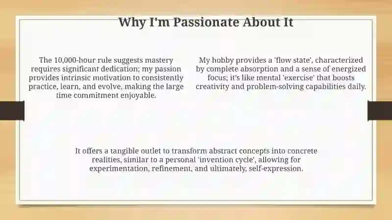 Presentation on My Hobby 4