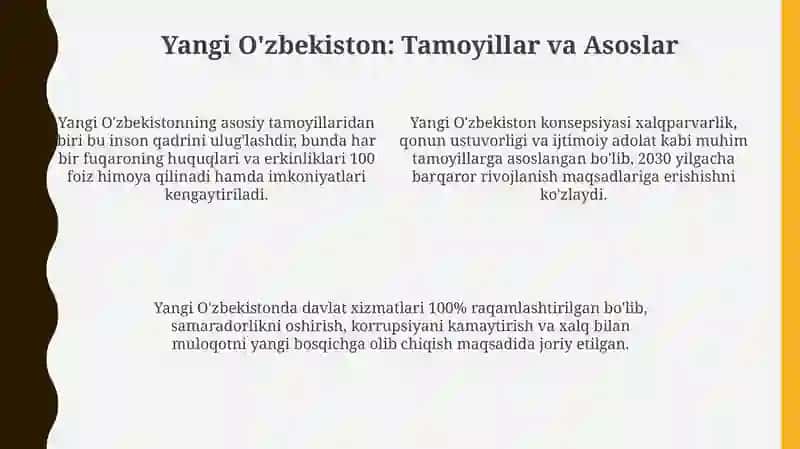 Uchinchi Renessans Yangi Oʻzbekiston taraqqiyotining tamal toshi 4