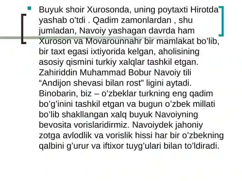 ALISHER NAVOIYNING HAYOTI VA IJODI 4
