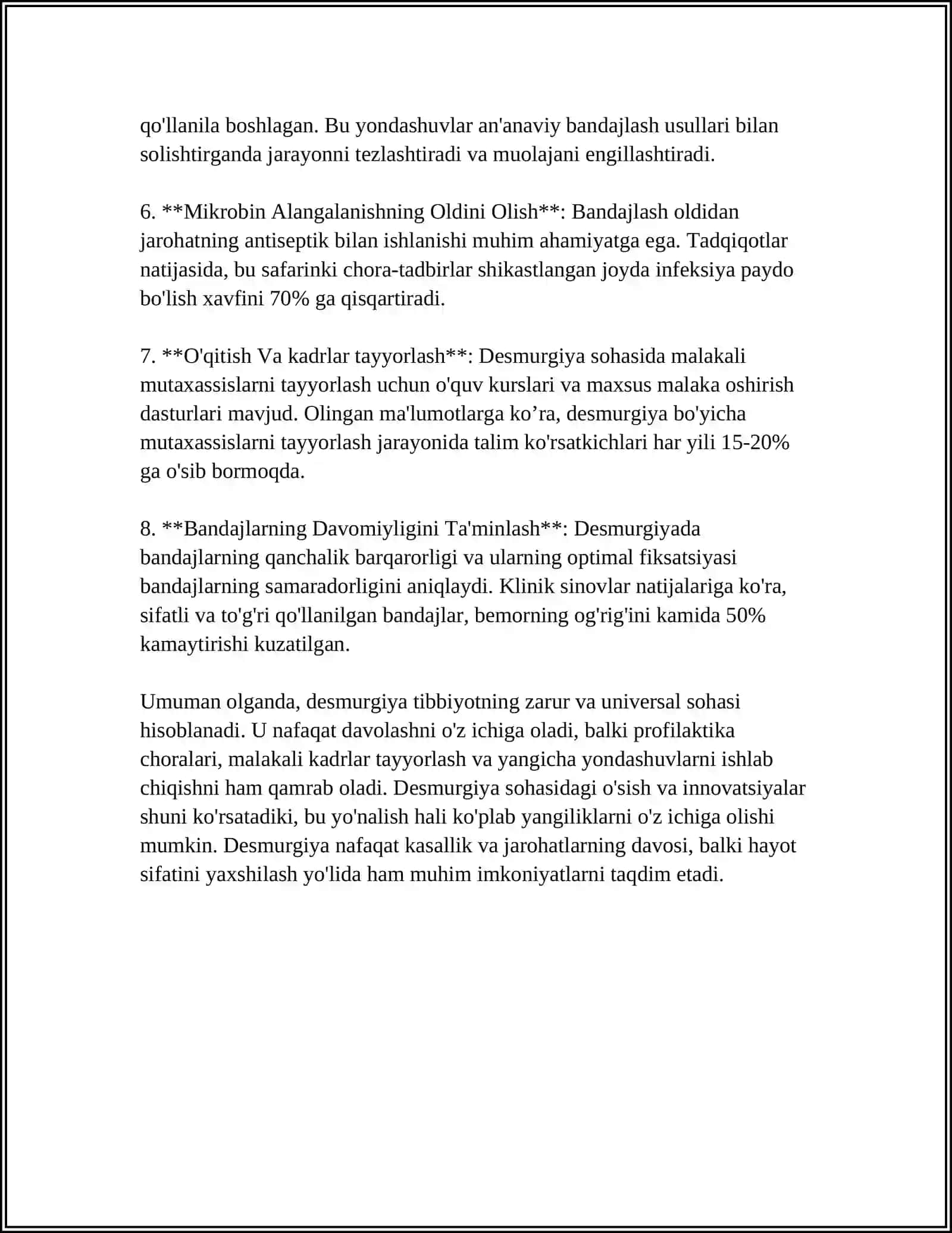 DESMURGIYA VA BOG’LASH 4