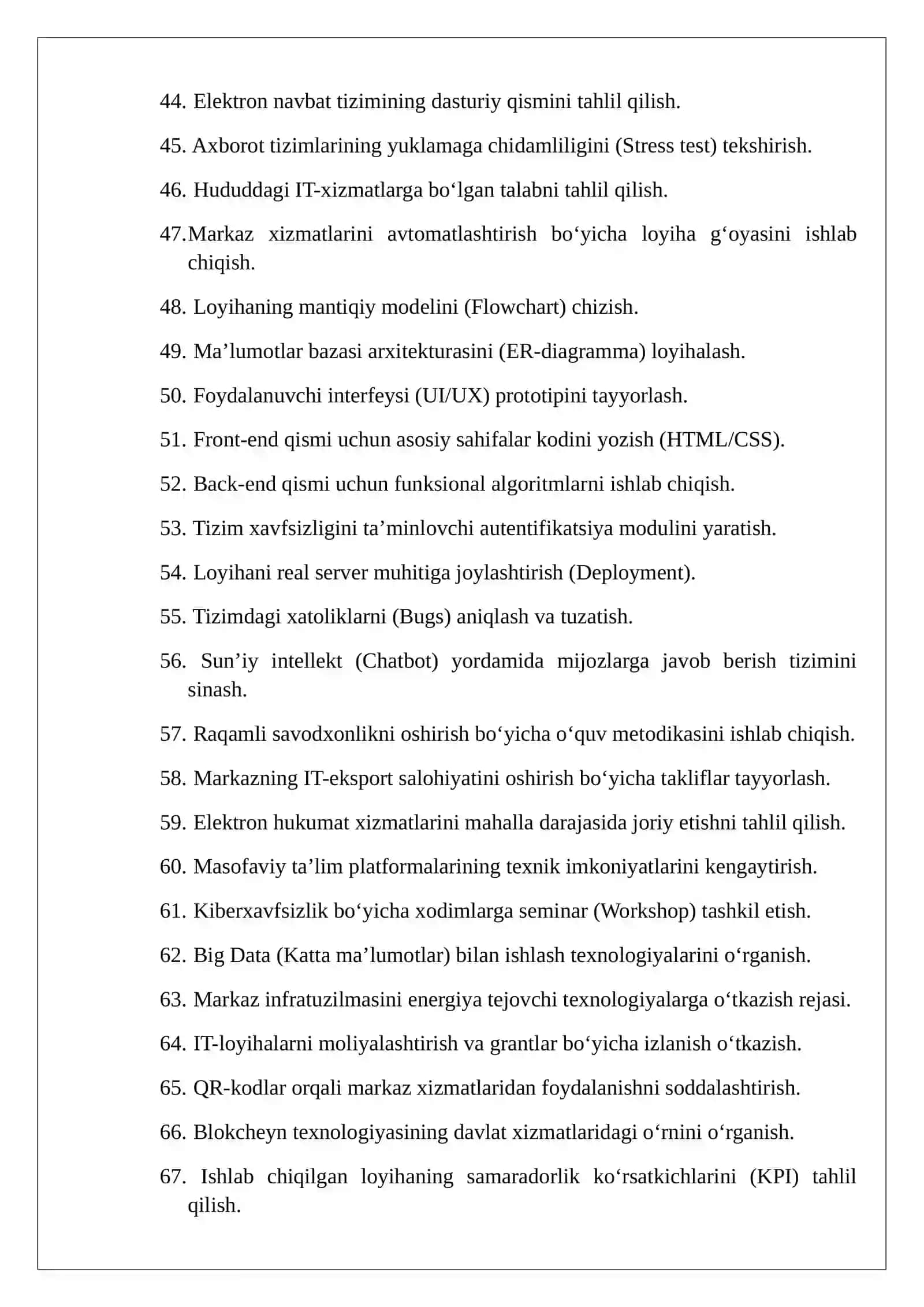 Amaliyot hujjatlar toʻplami 4