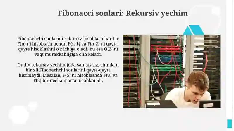 Dinamik dasturlash va Fibonacci sonlari 4