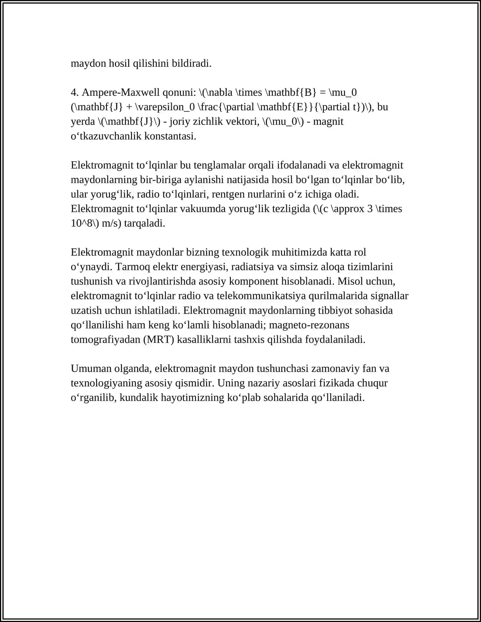 Elektromagnit Maydonning Organizmga Ta’siri 4