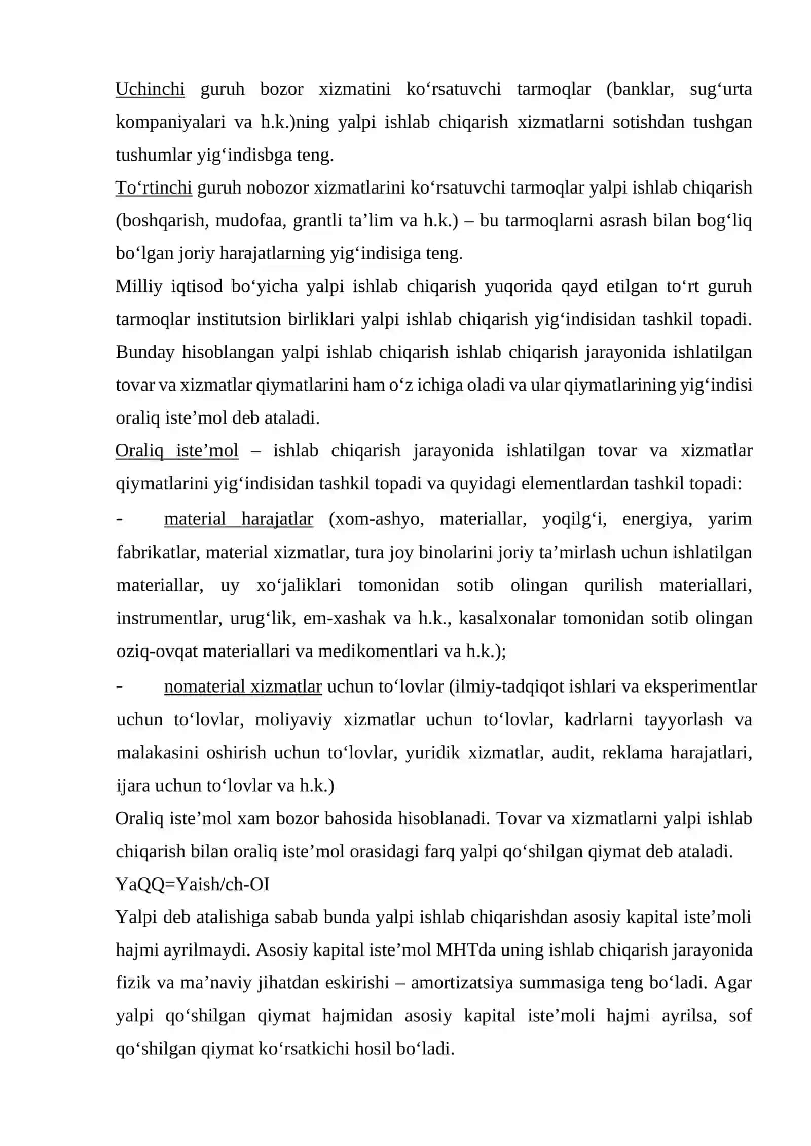 Yalpi ichki mahsulot statistikasi 4