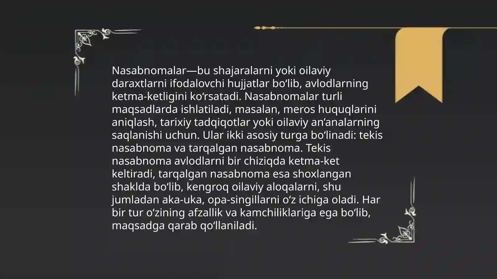 Geneologiya yordamchi tarix fani 4