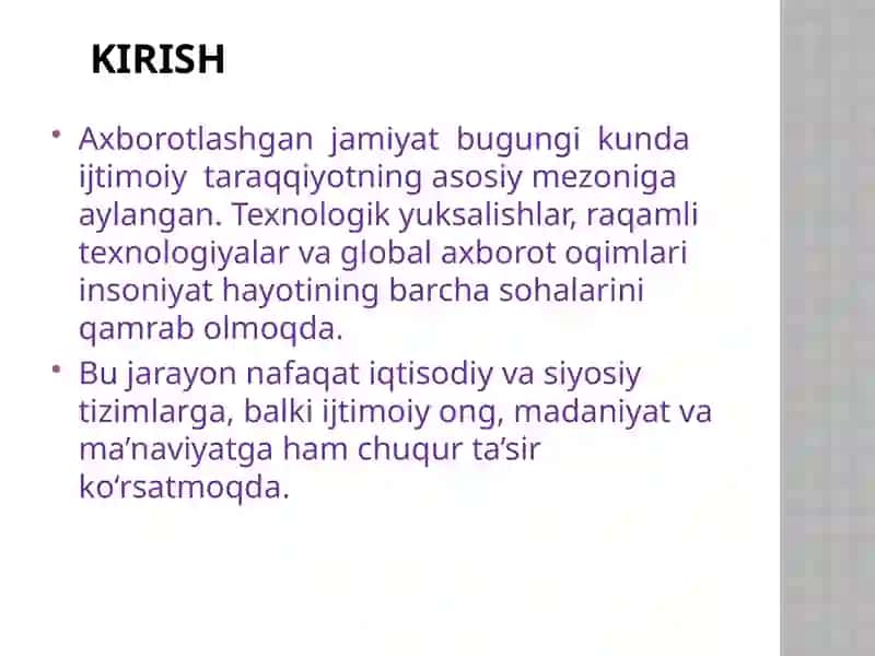 AXBOROTLASHGAN JAMIYAT VA UNING ISTIQBOLLARI 4
