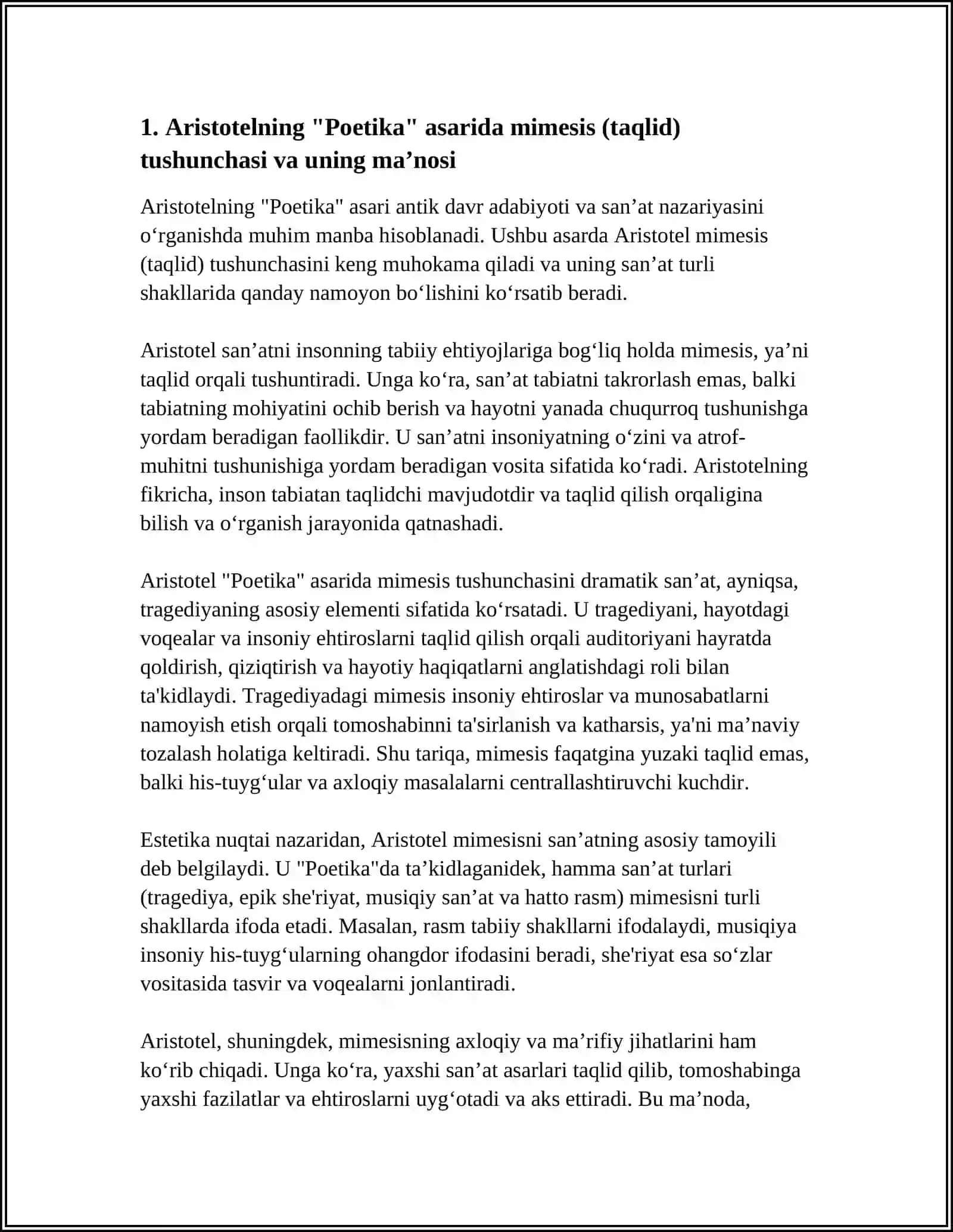 "Poetika" va "Majolis un-nafois" asarlari 4