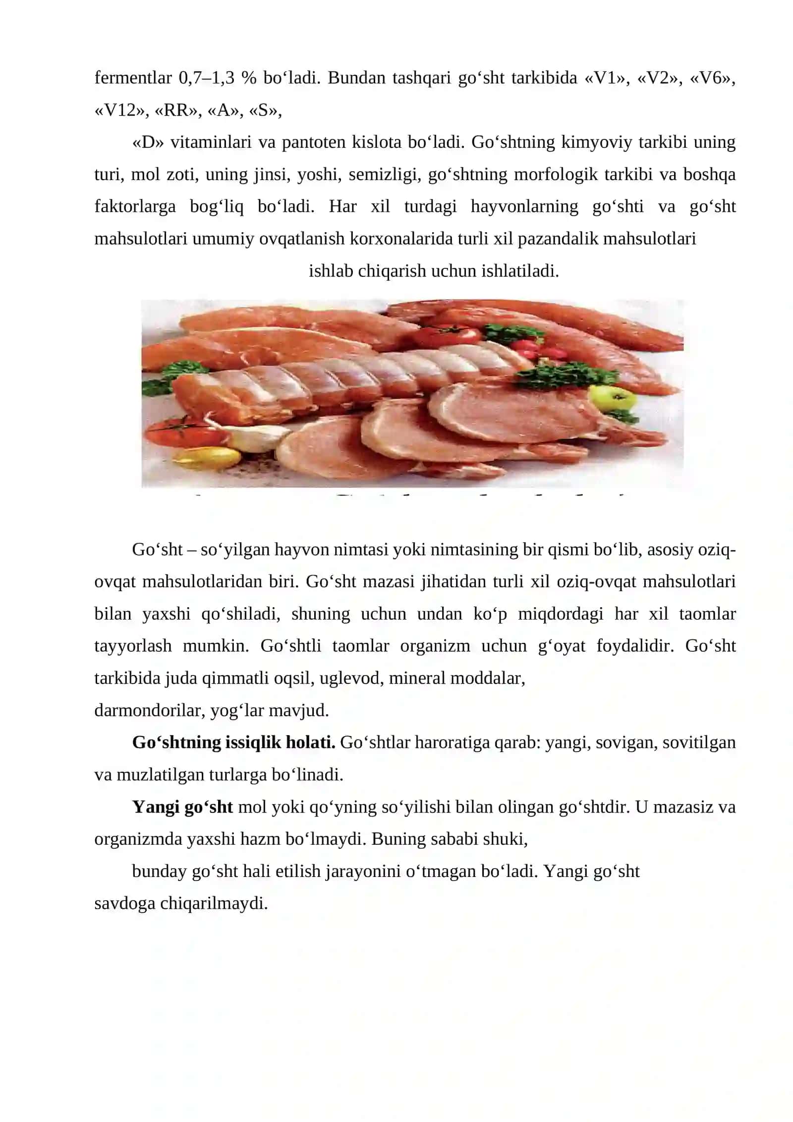 Kurs loyiha YARIMFABRIKAT 4