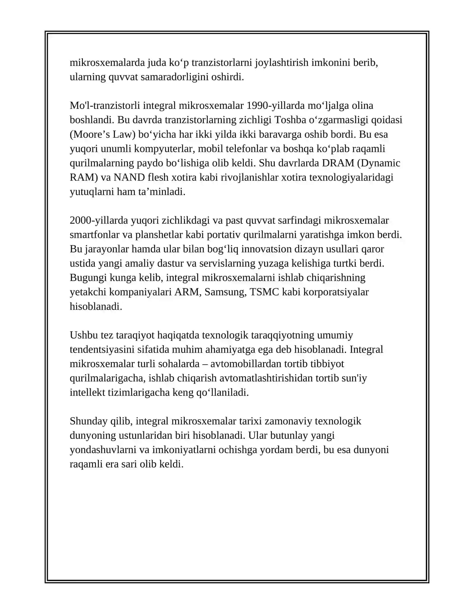 INTEGRAL MIKROSXEMALAR ULARNING TAYYORLASH JARAYONI 4