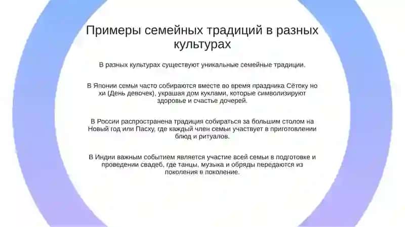 Семейные традиции 4