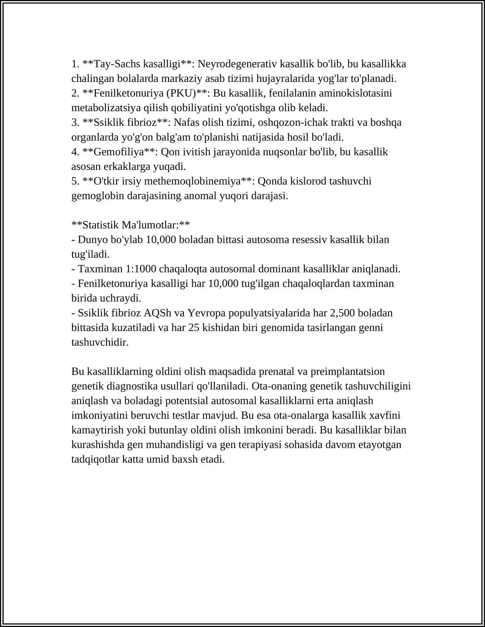 AUTOSOMA KASALLIGI 4