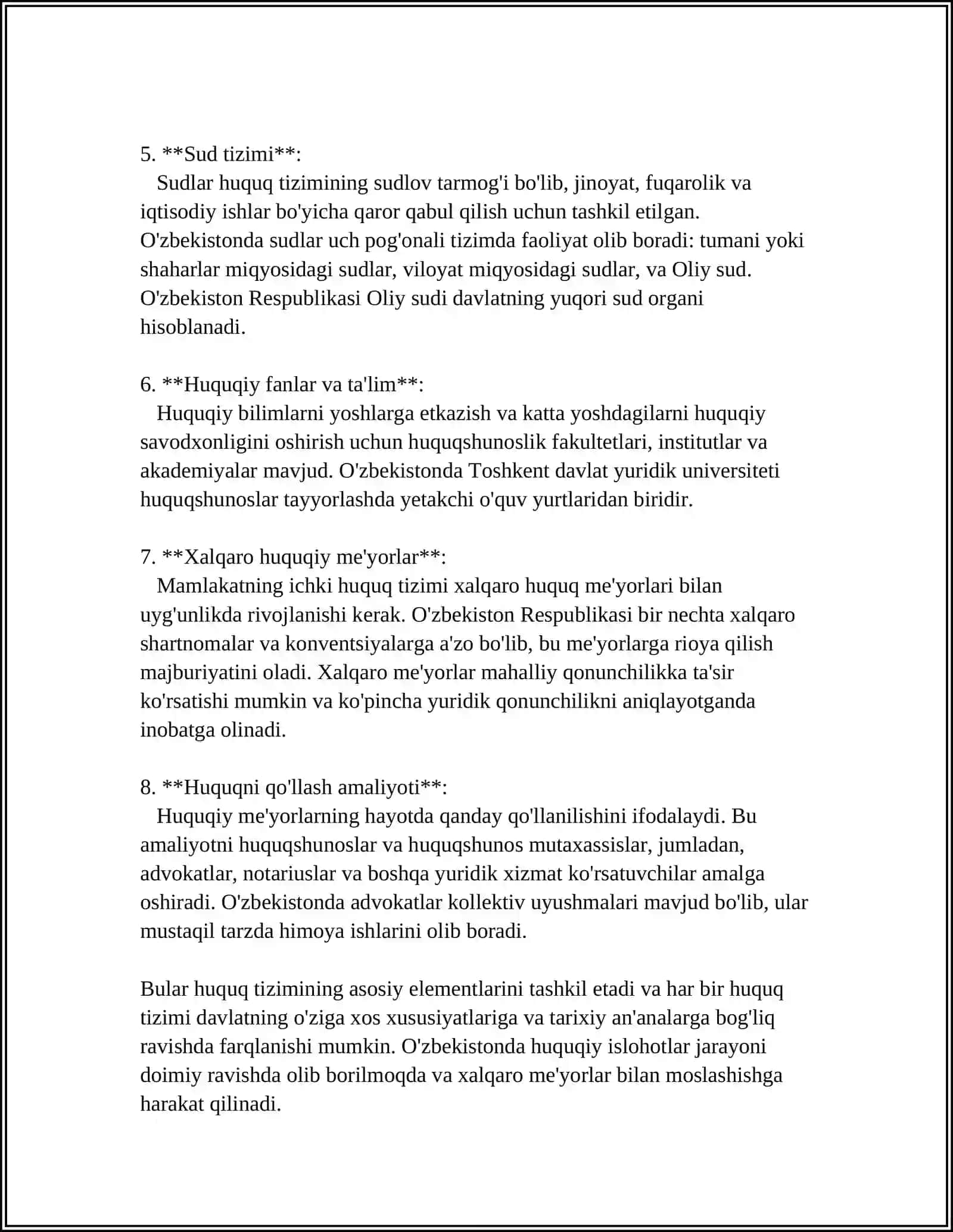 HUQUQNI AMALGA OSHIRISH 4