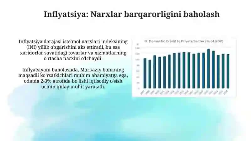 Asosiy makroiqtisodiy koʻrsatkichlar iqtisodiyholatinibaholash 4