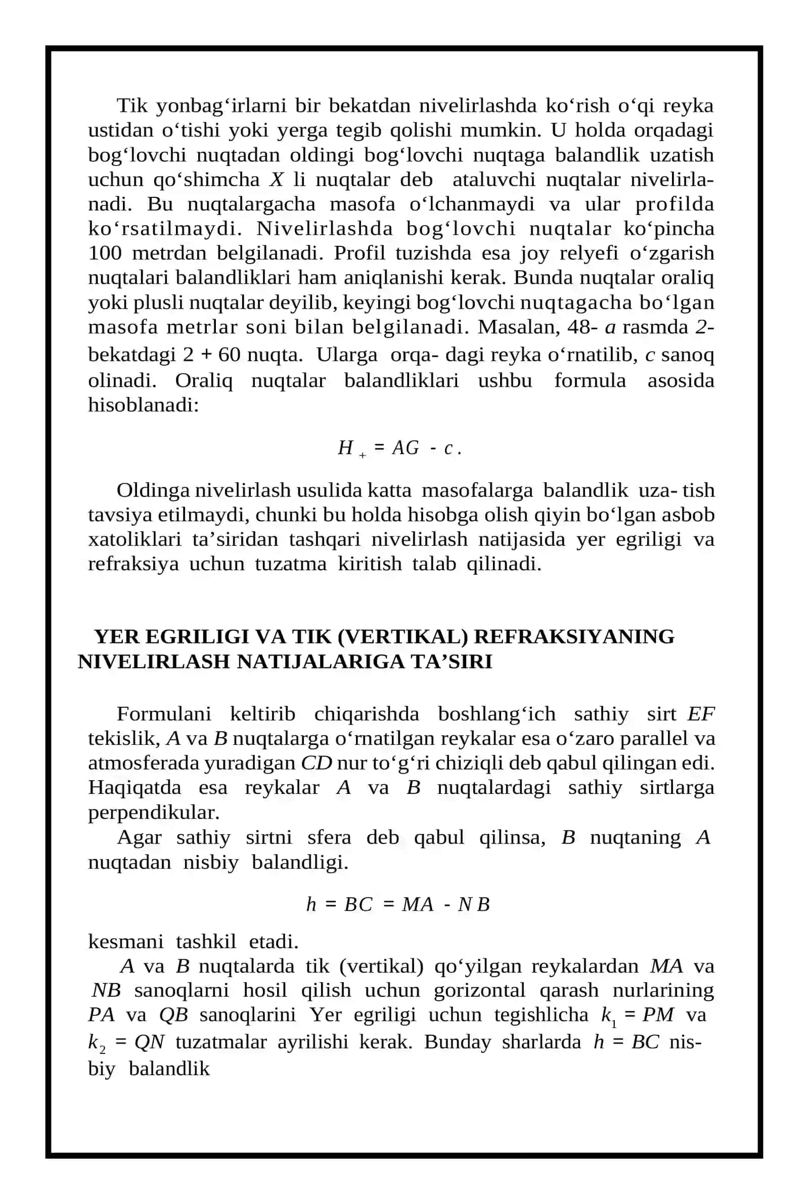 Geometrik Nivelirlash Haqida Tushuncha 4