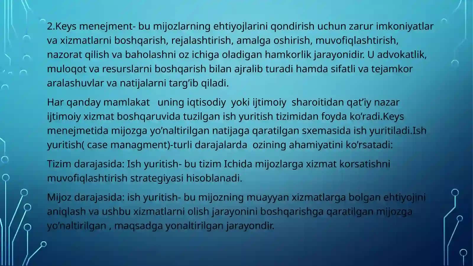 KEYS MENEJMENTIDA TURLI SOHA MUTAXASSISLARINING ISHTIROKI 4
