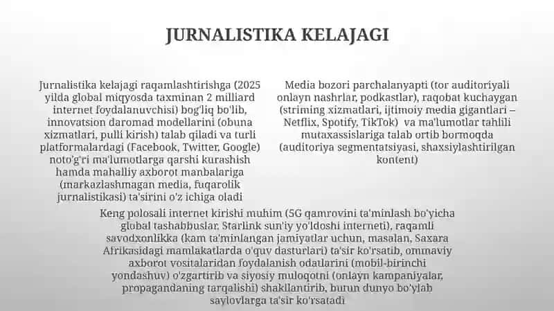 Media maydon va internet imkoniyatlari 4