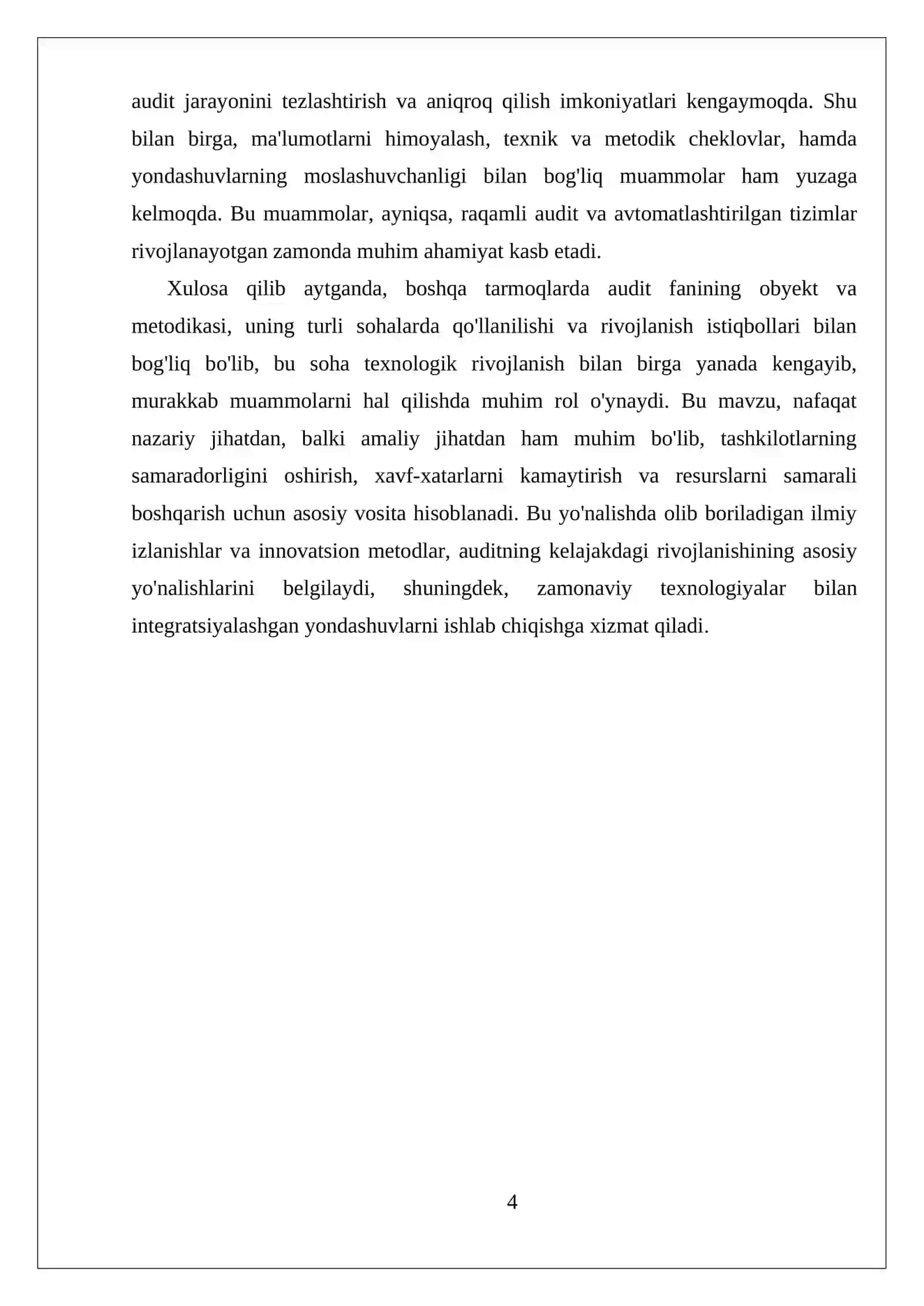 BOSHQA TARMOQLARDA AUDIT FANINING OBYEKT VA METODIKASI 4
