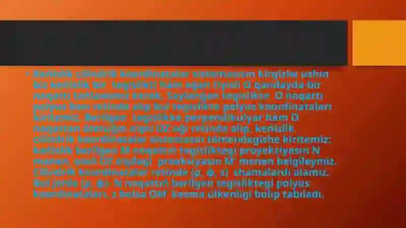 Koordinatalardı almastırıw 4