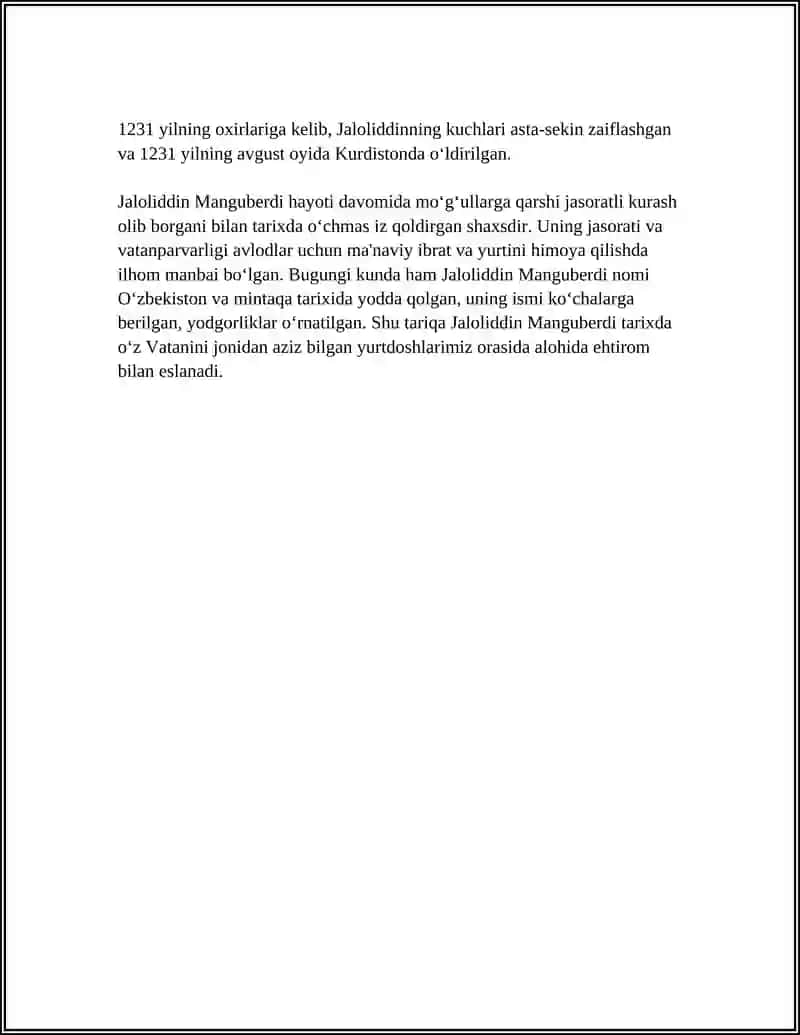 JALOLIDDIN MANGUBERDI VATAN HIMOYACHISI 4