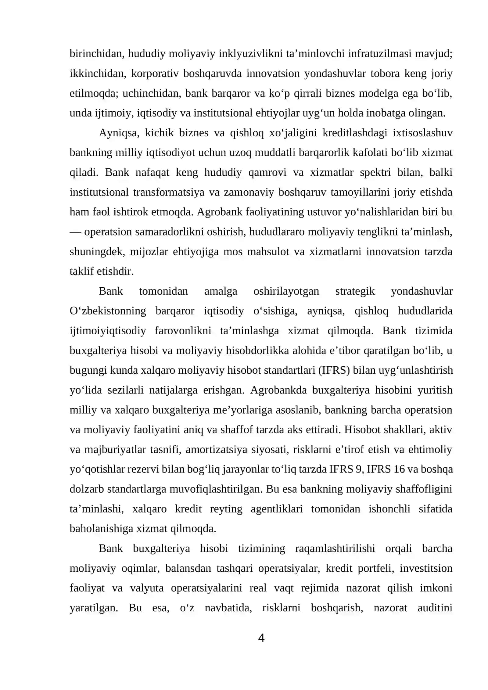 Agrobank ATB Amaliyot hisoboti 4