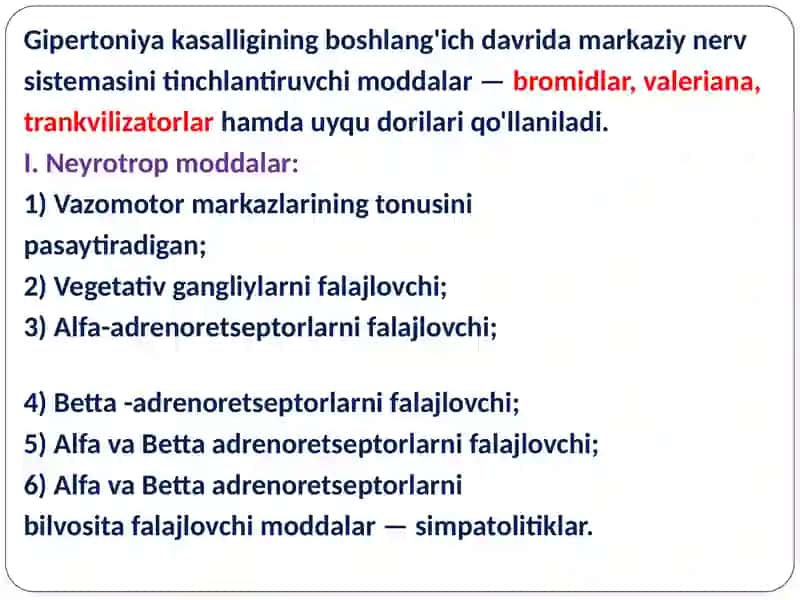 Gipotenziv vositalar 4