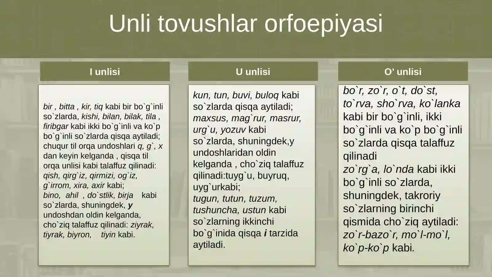 Orfoepiya, Grafika va orfografiya 4